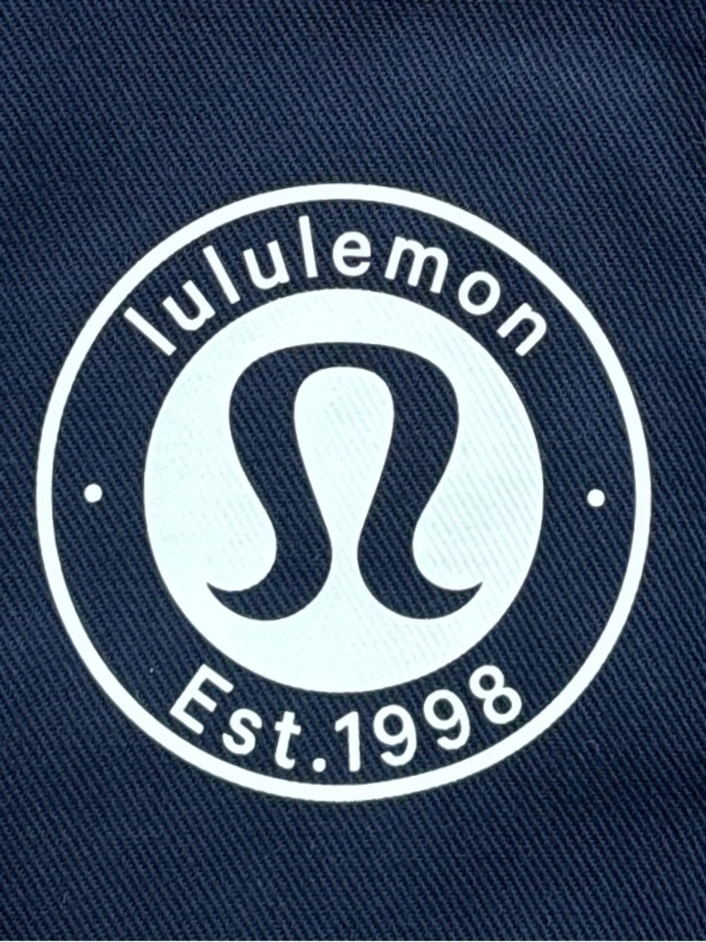 NWT Lululemon Daily Multi Pocket Mini Canvas Tote Bag In True Navy/Bone - Picture 4 of 9